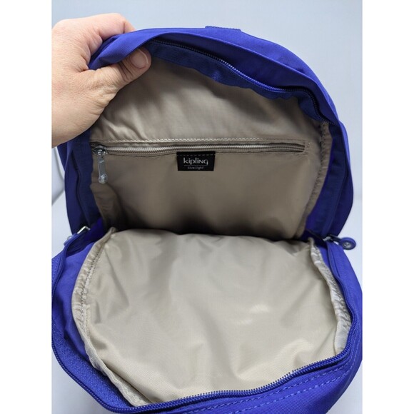 Kipling Challenger Backpack Unisex 14" Twilight Blue Tonal Lightweight NWT - Picture 5 of 5